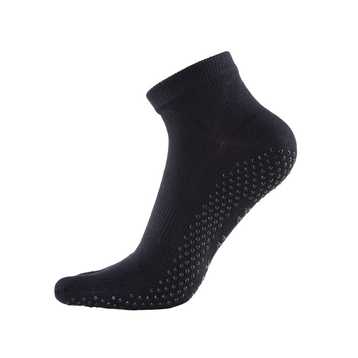 2 Pairs Mens High Quality Professional Anti Slip Five Toes Yoga Socks - Black