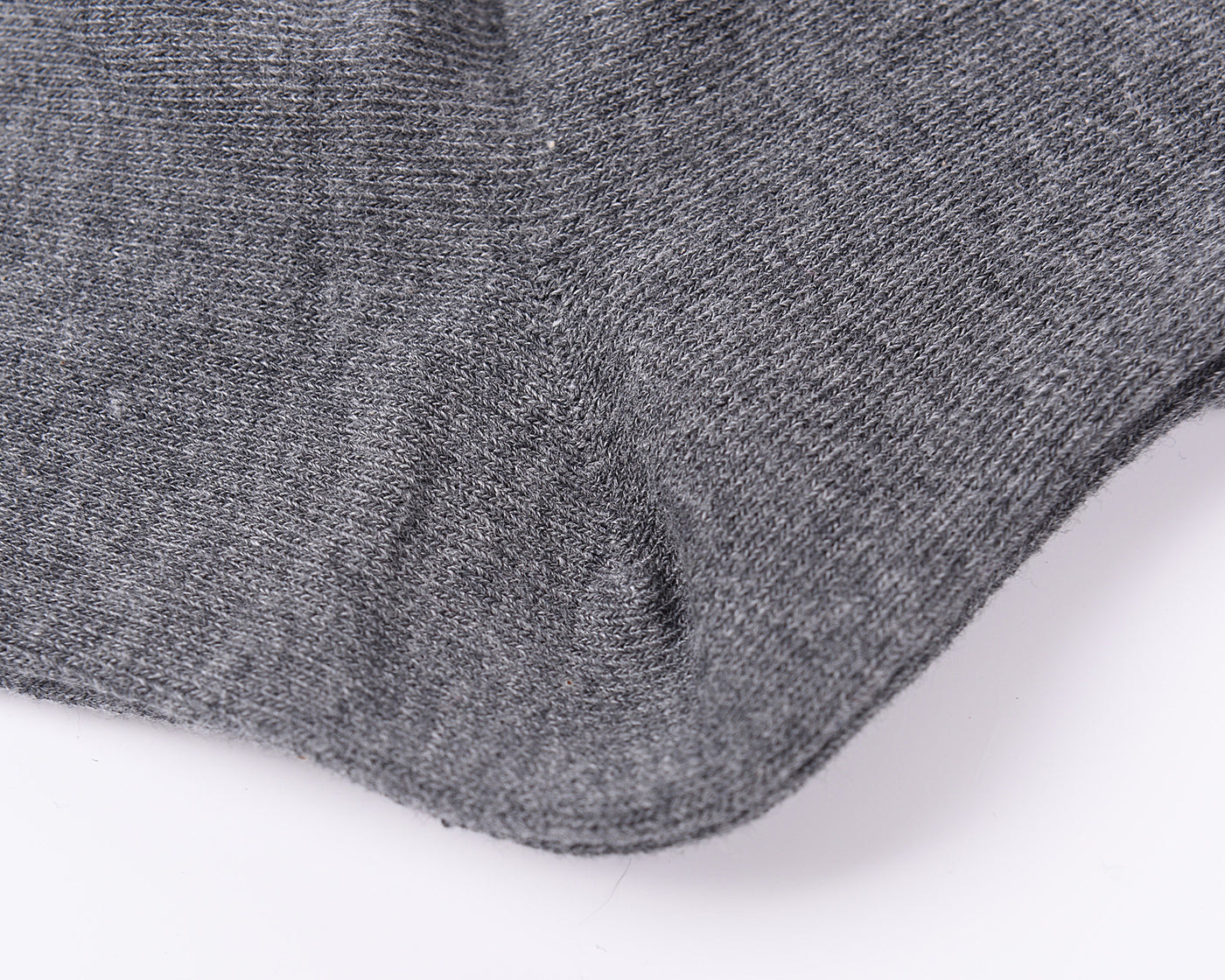 Finest Combed Cotton Knee High Socks - Plain Grey