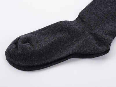 Finest Combed Cotton Knee High Socks - Plain Anthracite