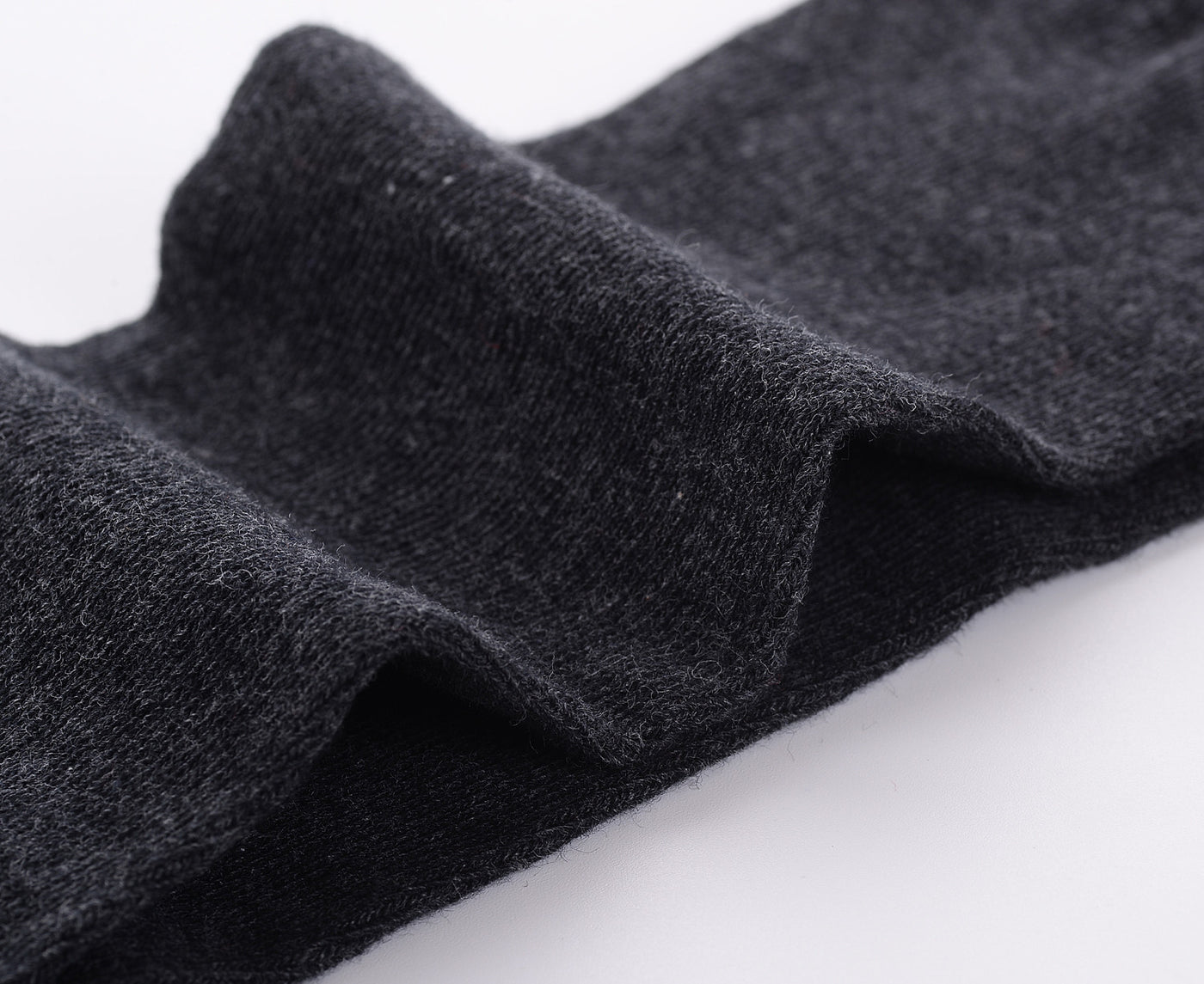 Finest Combed Cotton Knee High Socks - Plain Anthracite