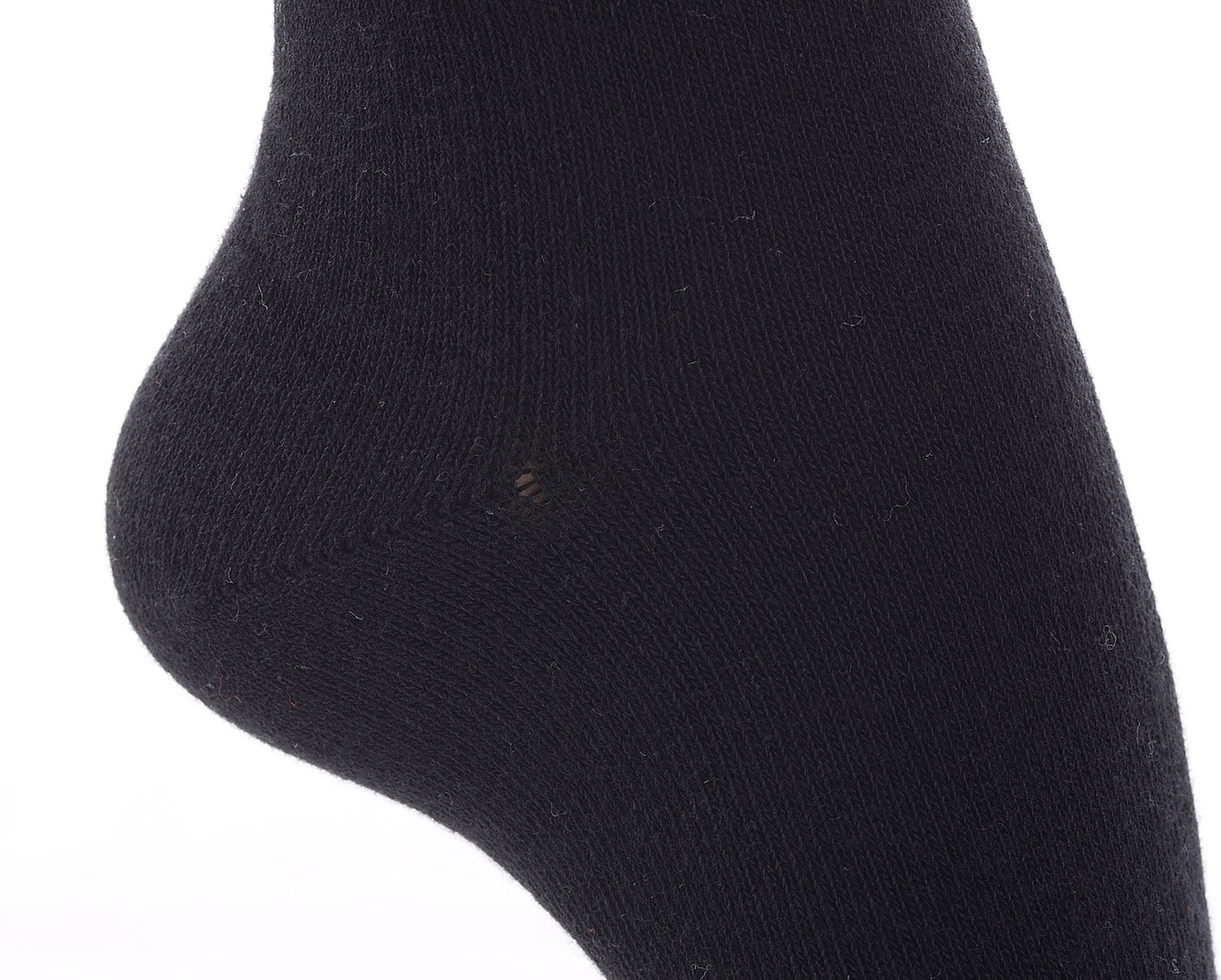 Finest Combed Cotton Knee High Socks -  Plain Black