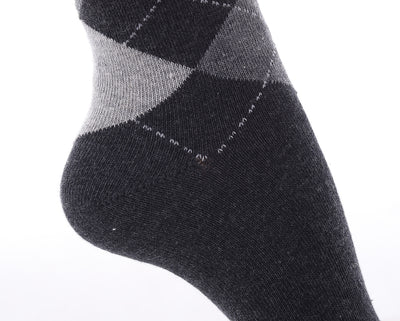 Finest Combed Cotton Thigh High socks - Diamond Black