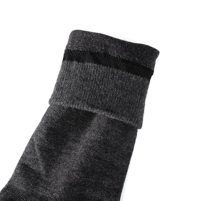 4 pares de calcetines de negocios con punta lisa y sin costuras de algodón peinado de la mejor calidad, gris oscuro / antracita, set de regalo 