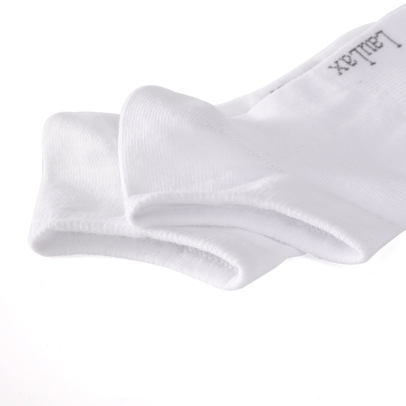 Laulax 6 Pairs Finest Combed Cotton Arch Support Trainer Socks, White, Size UK 9 - 11 / Europ 43 - 46