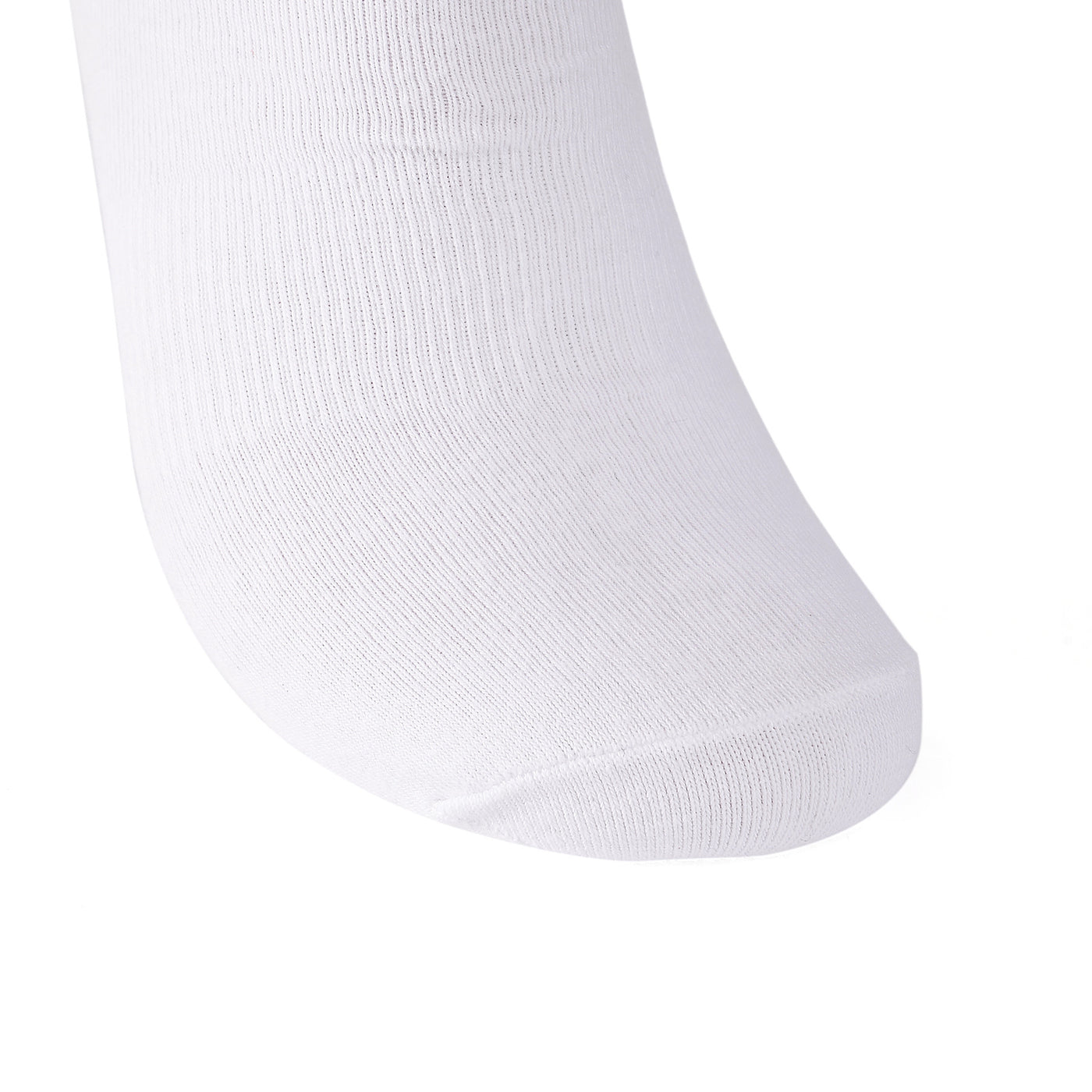 Laulax 6 paires de chaussettes d'entraînement pour soutien de la voûte plantaire en coton peigné fin, blanc, taille UK 9-11/Europ 43-46