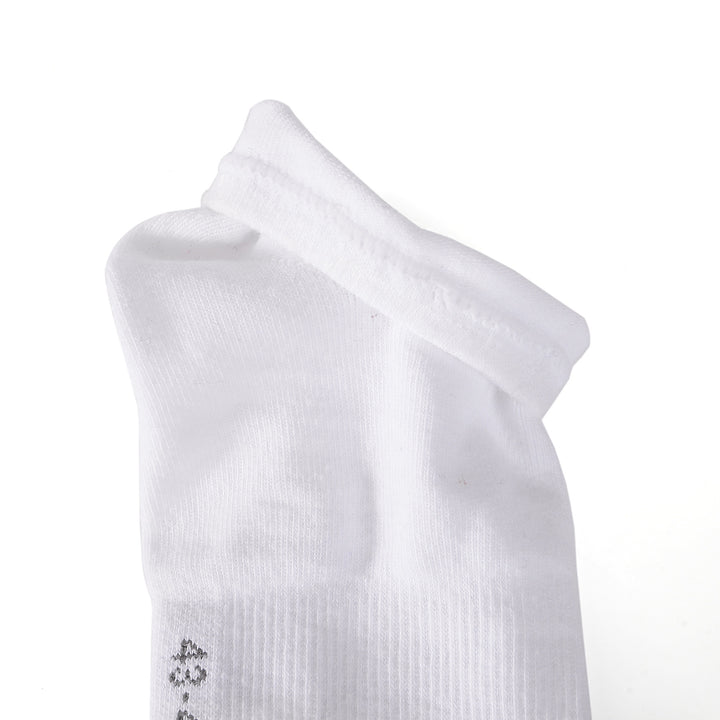 Laulax 6 pares de calcetines deportivos con soporte para el arco del mejor algodón peinado, blanco, talla UK 9 - 11 / Europ 43 - 46