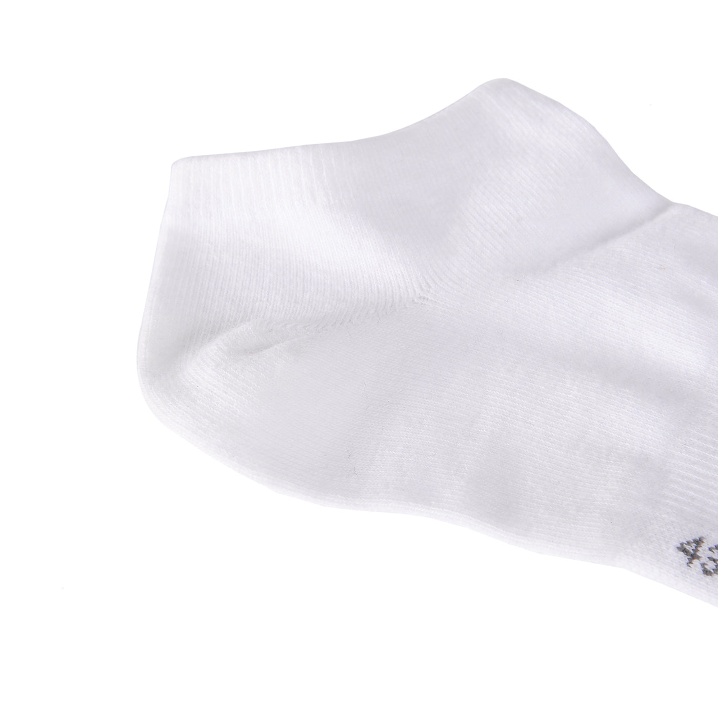 Laulax 6 Pairs Finest Combed Cotton Arch Support Trainer Socks, White, Size UK 9 - 11 / Europ 43 - 46