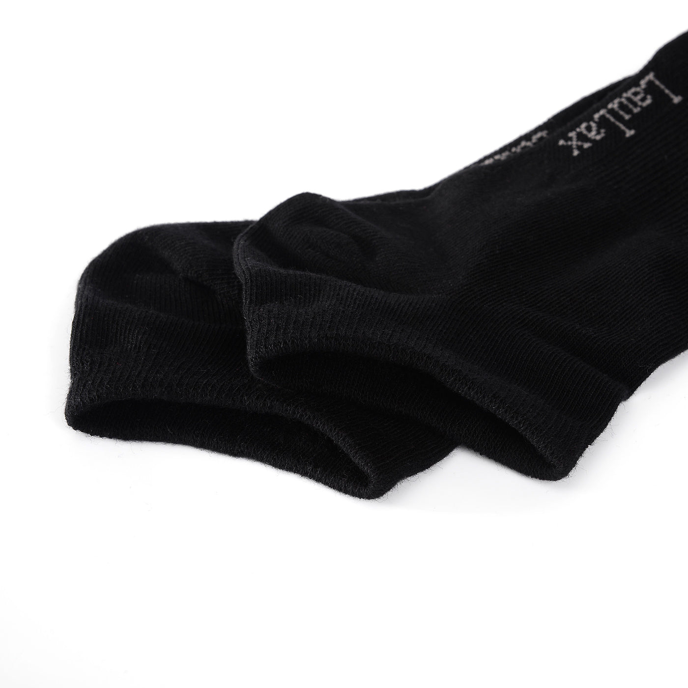 Laulax 6 paires de chaussettes d'entraînement pour soutien de la voûte plantaire en coton peigné fin, noir, taille UK 12-14/Europ 47-49