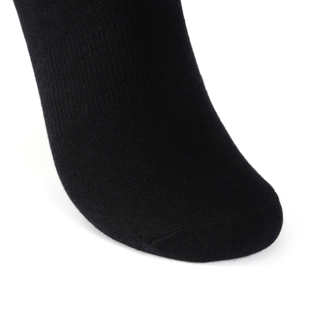 Laulax 6 pares de calcetines deportivos con soporte para el arco del mejor algodón peinado, negro, talla UK 12 - 14 / Europ 47 - 49