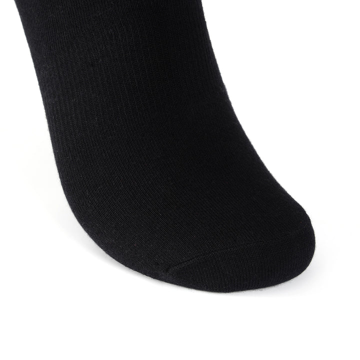 Laulax 6 pares de calcetines deportivos con soporte para el arco del mejor algodón peinado, negro, talla UK 12 - 14 / Europ 47 - 49