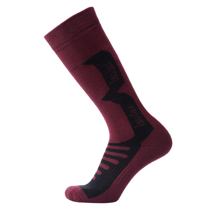 3 Pairs Cashmere-Like Long Hose Thermal Men's Ski Socks, Black, Blue, Burgundy, Gift Set