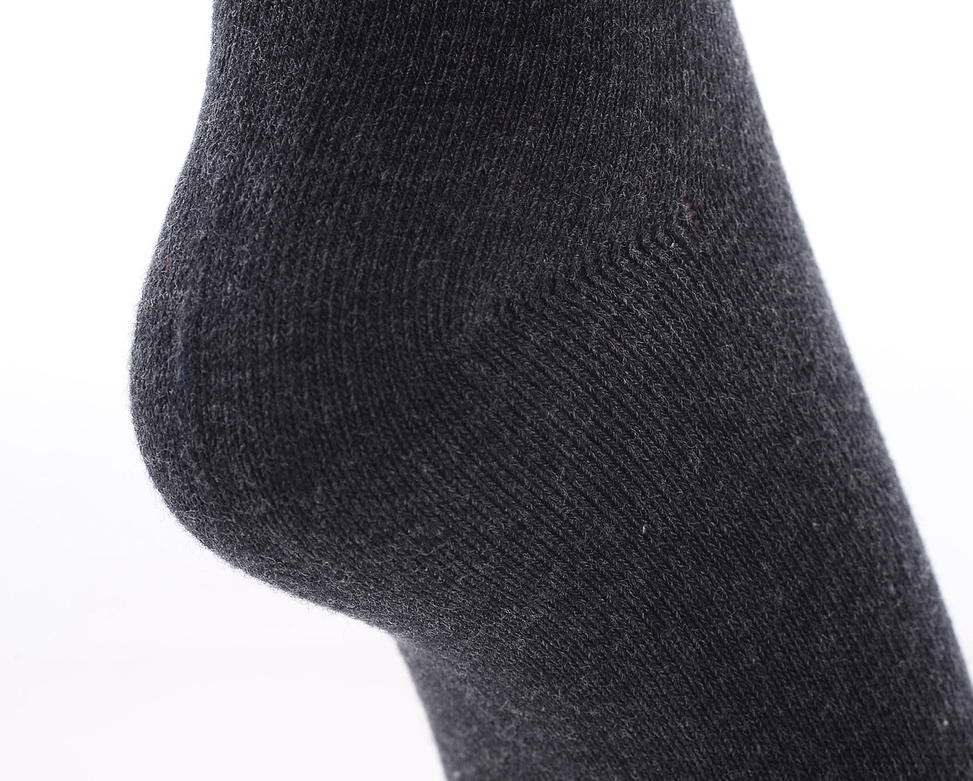 Finest Combed Cotton Knee High Socks - Plain Anthracite