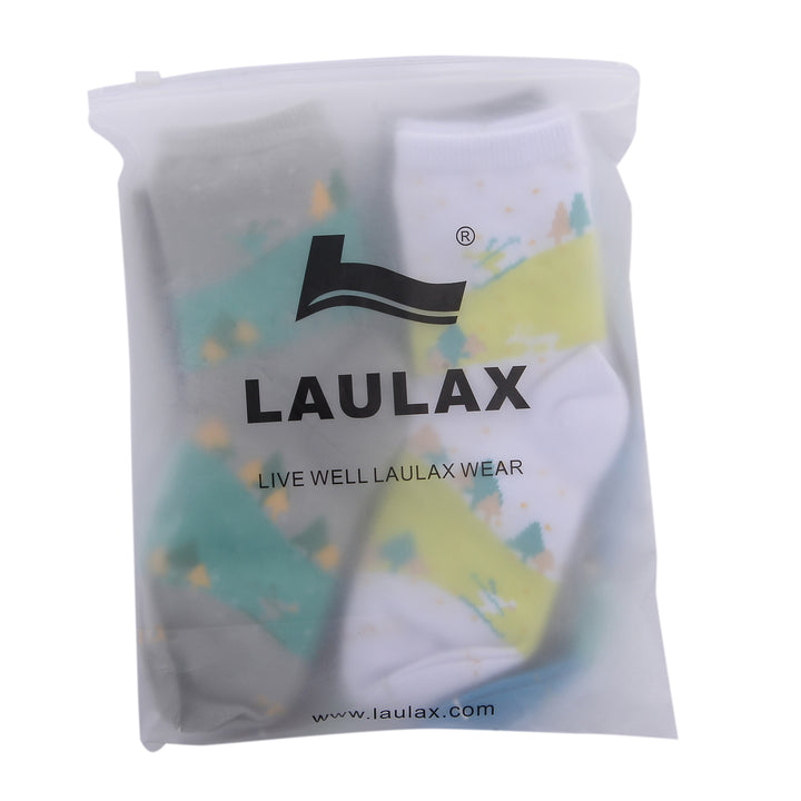 Laulax 6 paires de chaussettes en coton peigné pour garçon, taille UK 9-11,5/Europe 27-30, coffret cadeau