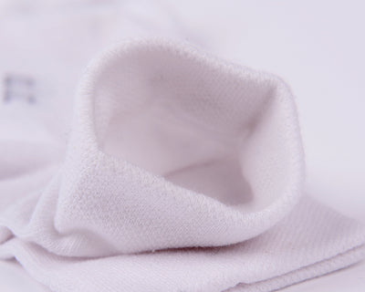6 Pairs Ultra Comfort Smooth Seamless Toe Finest Combed Cotton White Socks