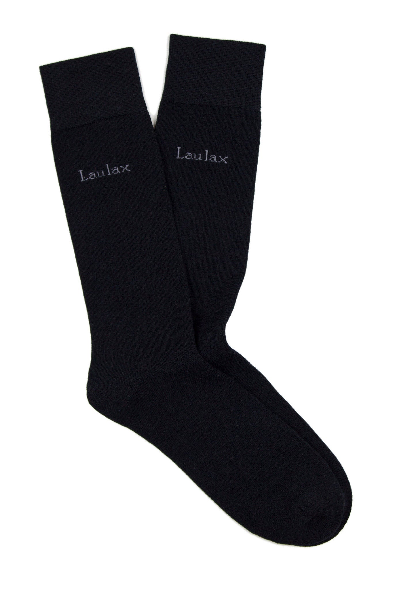 Calcetines formales de algodón peinado de alta calidad en negro