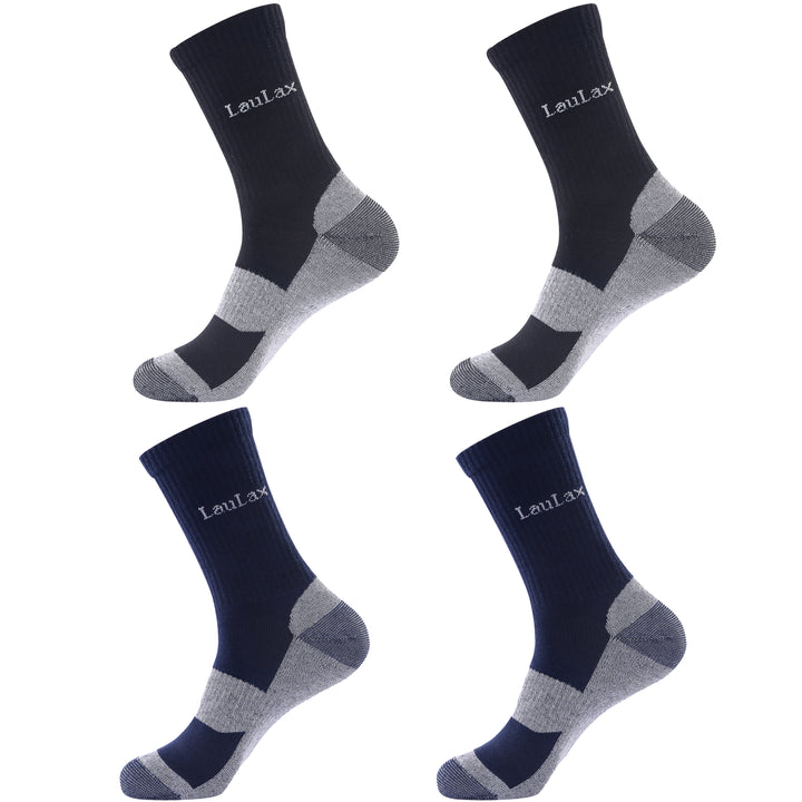 Laulax 4 paires de chaussettes de travail robustes de haute qualité, coffret cadeau, confort et chaleur 